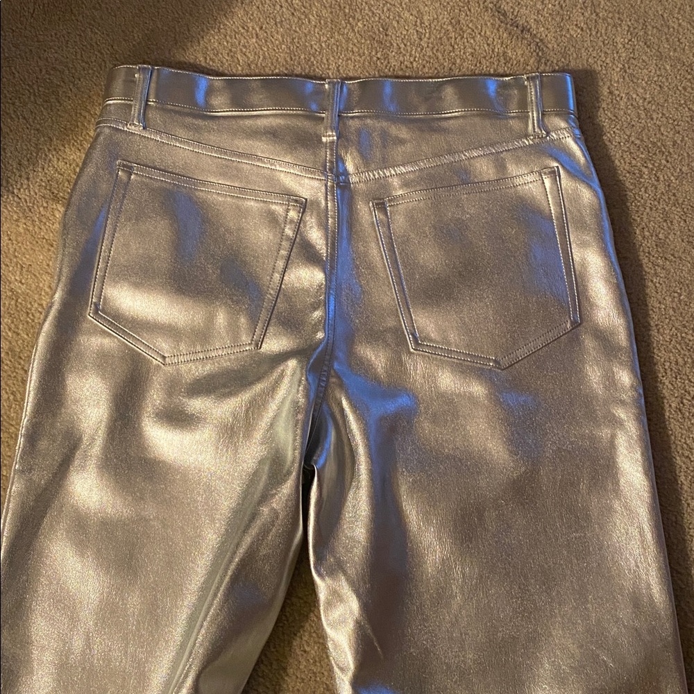 Abercrombie & Fitch NWT size 31(12) high rise silver pants - Picture 9 of 10